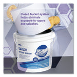 Kimtech Wipers for WETTASK System, Bleach, Disinfectants and Sanitizers, 6 x 12, 140/Roll, 6 Rolls and 1 Bucket/Carton