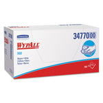 WypAll X60 Cloths, 1/4 Fold, 11 x 23, White, 100/Box, 9/Carton
