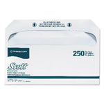 Scott Personal Seats Toilet Seat Covers, 14.5 x 17, White, 250/Pack, 20 Packs/Carton