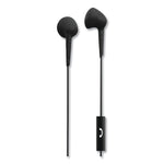 Maxell Jelleez Earbuds, 3 ft Cord, Black