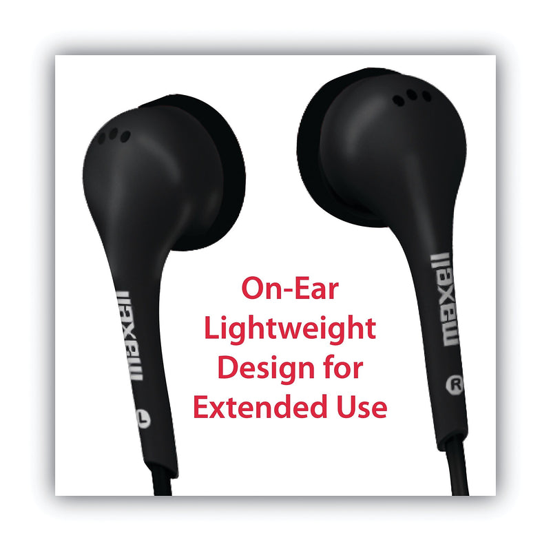 Maxell EB125 Earbud with MIC, Black
