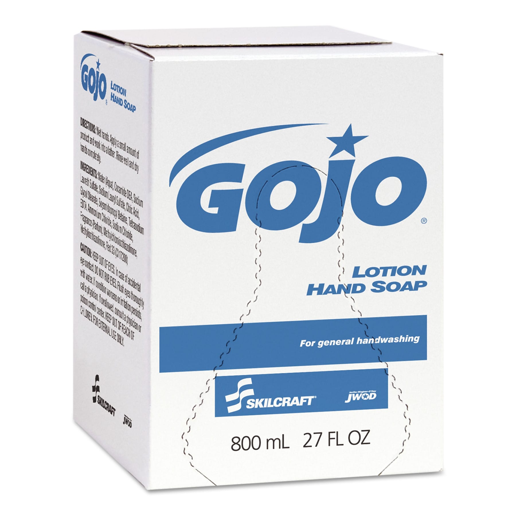 AbilityOne GOJO SKILCRAFT Lotion Hand Soap, Floral, 800 mL Refill, 12/Carton (NSN3783090)