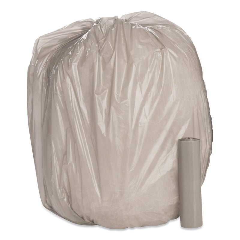 AbilityOne 8105015171361, SKILCRAFT Low Density Trash Can Liners, 56 gal, 0.7 mil, 42.5" x 48", Gray, 42/Box