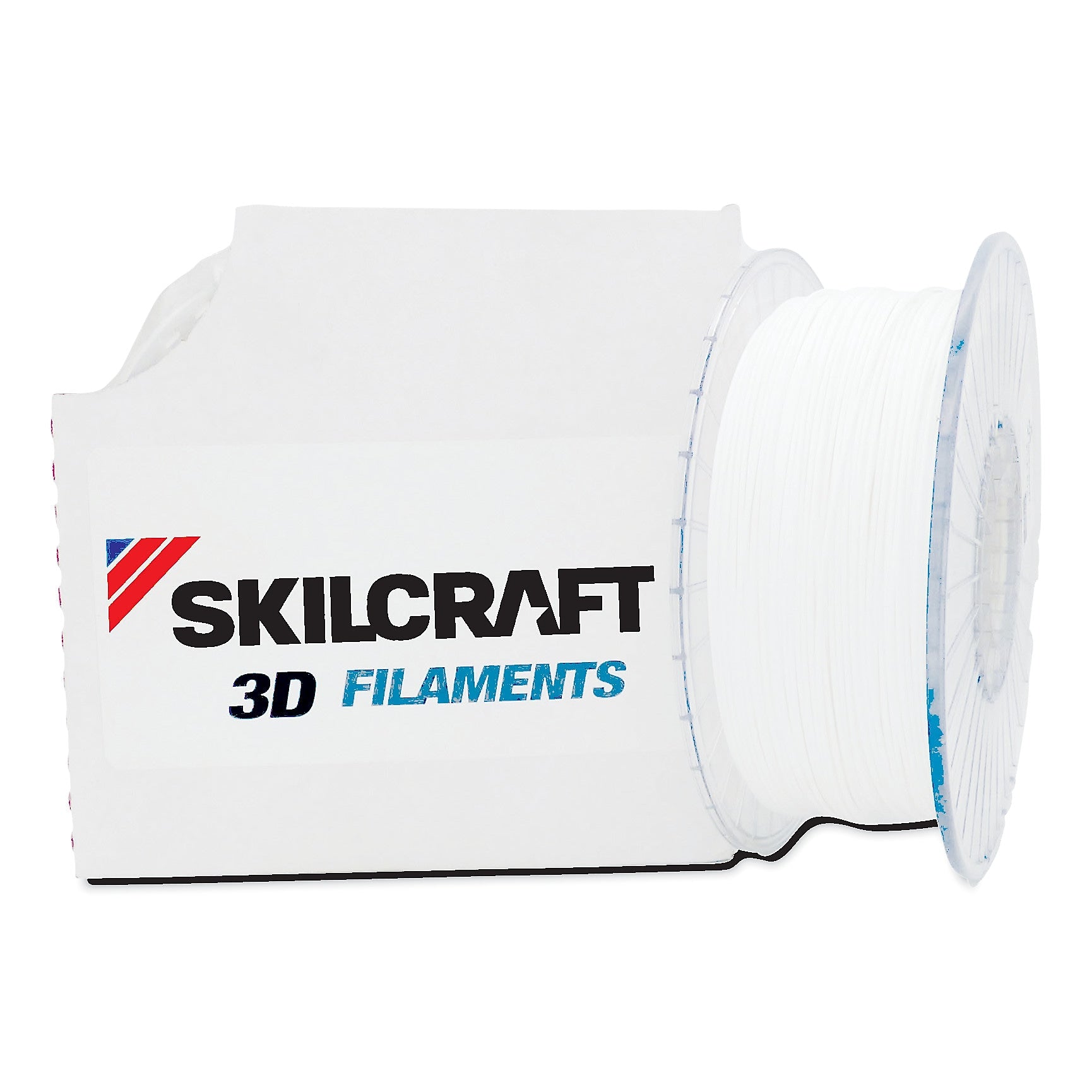 AbilityOne 7045016858918 SKILCRAFT 3D Printer Acrylonitrile Butadiene Styrene Filament, 1.75 mm, White