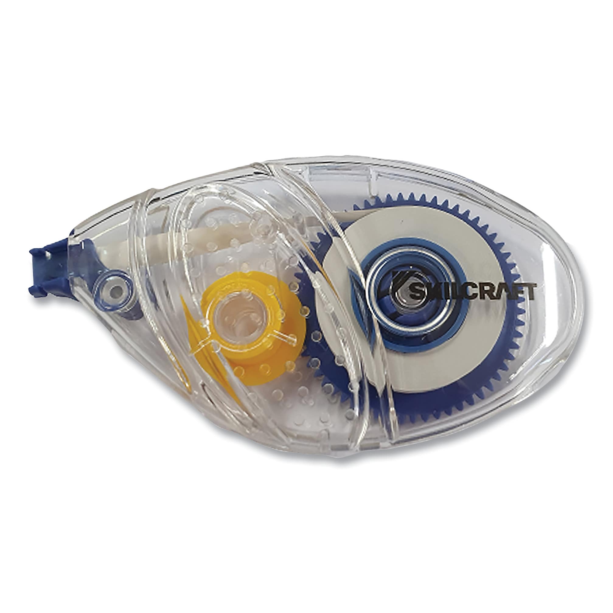 AbilityOne 7510016919220 SKILCRAFT Correction Tape Recycled Mini-Dispenser, Non-Refillable, 1/5" x 394", Clear