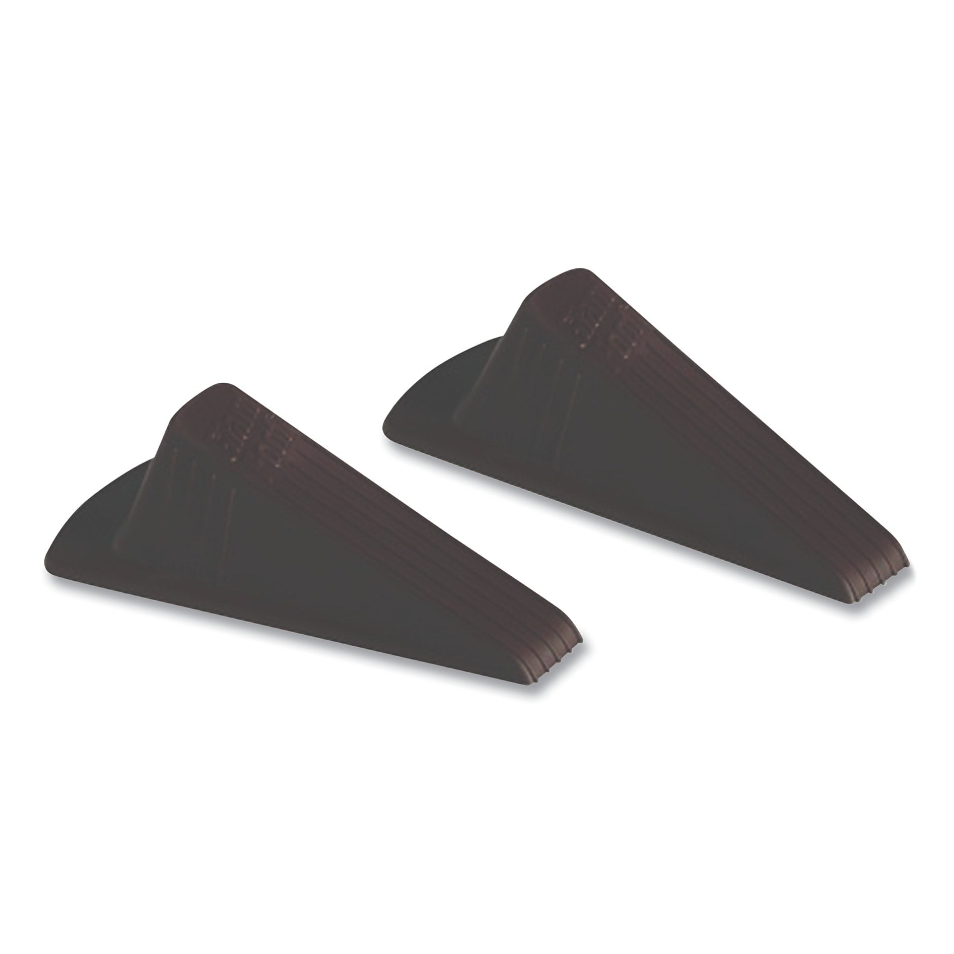 AbilityOne SKILCRAFT Rubber Doorstop, Brown, 2/Pack (NSN6936357)