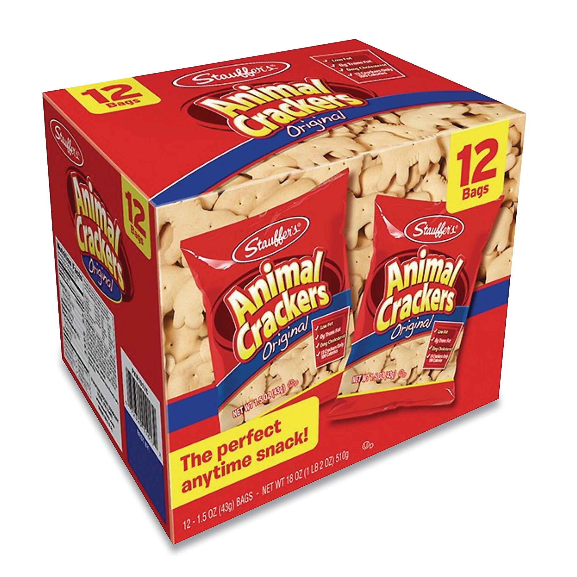 Stauffer's Orginal Animal Crackers, 18 oz., 12 Packs/Box (SFF10173)