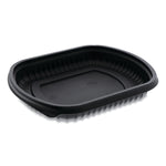 Pactiv Evergreen EarthChoice ClearView MealMaster Container, 16 oz., 8.13 x 6.5 x 1, Black, 252/Carton