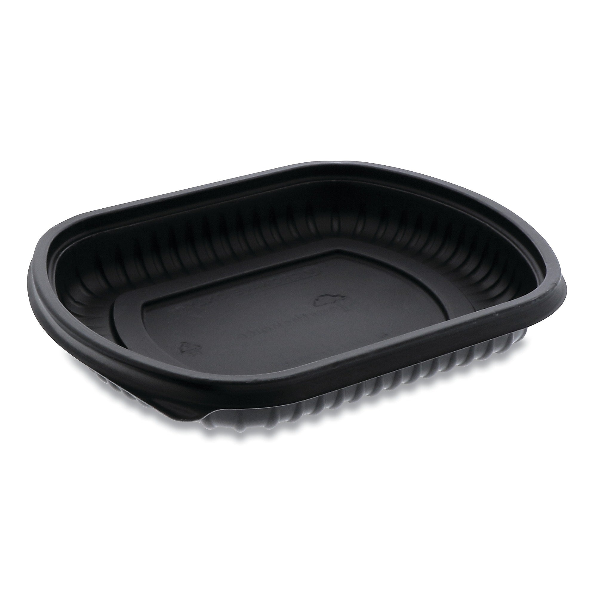 Pactiv Evergreen EarthChoice ClearView MealMaster Container, 16 oz., 8.13 x 6.5 x 1, Black, 252/Carton
