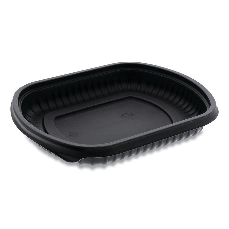 Pactiv Evergreen EarthChoice ClearView MealMaster Container, 16 oz., 8.13 x 6.5 x 1, Black, 252/Carton