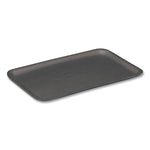 Pactiv Evergreen Supermarket Tray, #7S, 5.63 x 14.16 x 0.67, Black, 250/Carton