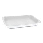 Pactiv Evergreen Meat Tray, #2, 8.38 x 5.88 x 1.21, White, 500/Carton