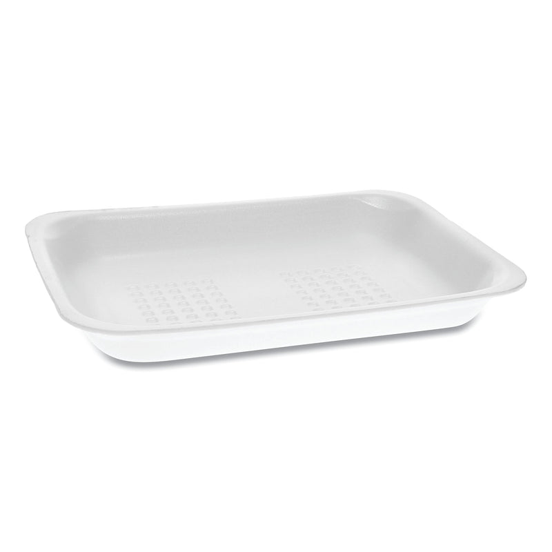 Pactiv Evergreen Meat Tray, #2, 8.38 x 5.88 x 1.21, White, 500/Carton