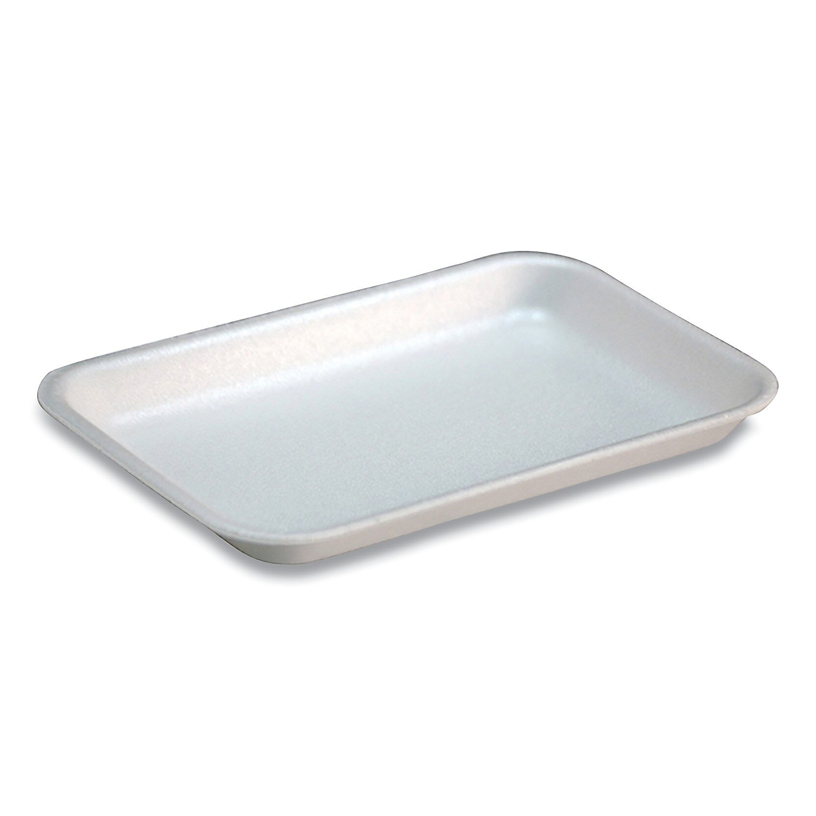 Pactiv Evergreen Supermarket Trays, #17S, 8.3 x 4.8 x 0.65, White, 1,000/Carton