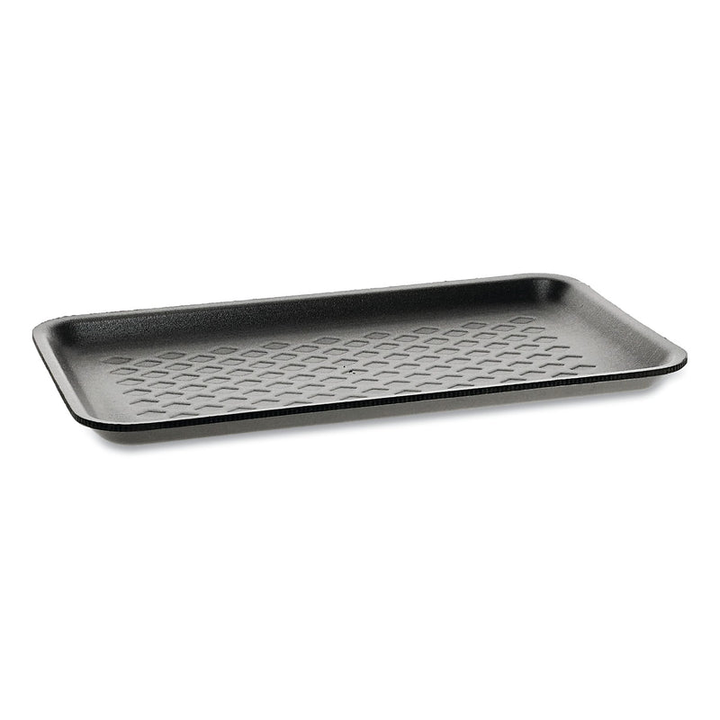 Pactiv Evergreen Supermarket Trays, #10S, 10.88 x 5.88 x 0.69, Black, 500/Carton