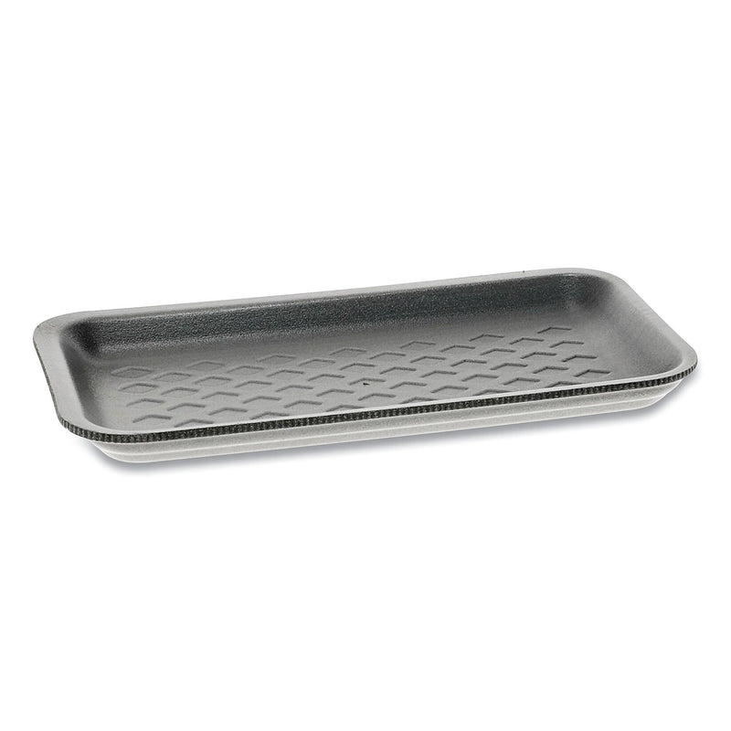 Pactiv Evergreen Supermarket Trays, #17S, 8.38 x 4.5 x 0.69, Black, 1,000/Carton