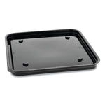 Pactiv Evergreen Recycled Plastic Square Base, 7.5 x 7.5 x 0.56, Black, 195/Carton