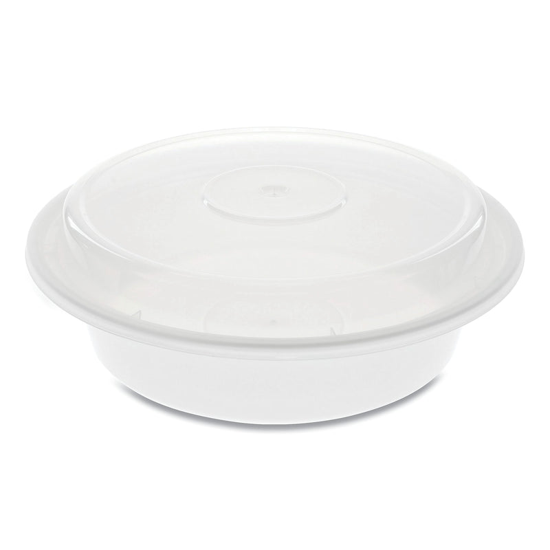 Pactiv Evergreen VERSAtainers, 24 oz., 7 x 7 x 2.38, White/Clear, 150/Carton