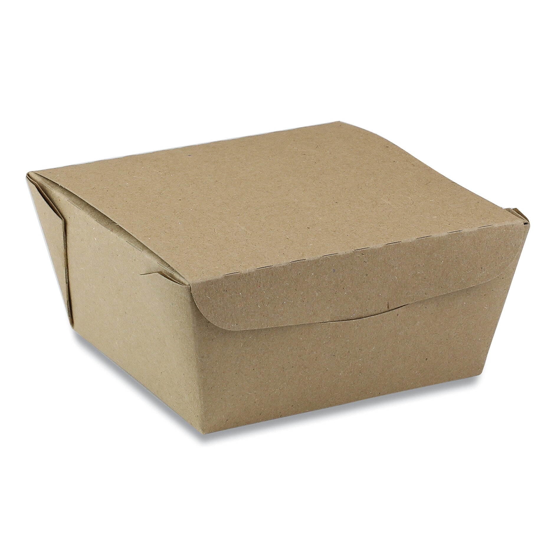 Pactiv Evergreen EarthChoice OneBox Paper Box, 37 oz., 4.5 x 4.5 x 2.5, Kraft., 312/Carton