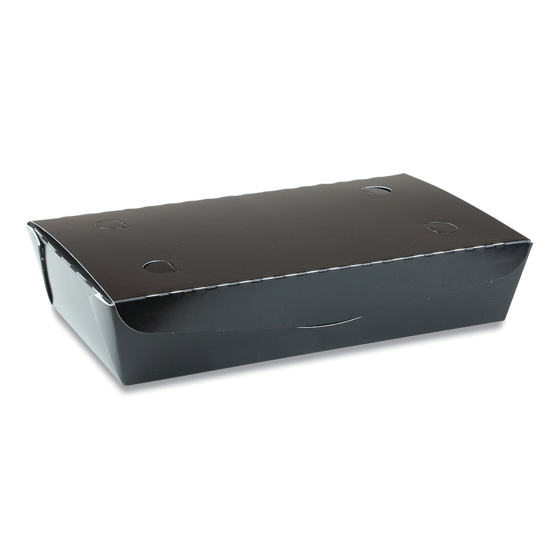 Pactiv Evergreen EarthChoice OneBox Paper Box, 55 oz., 9 x 4.85 x 2, Black, 100/Carton