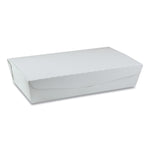 Pactiv Evergreen EarthChoice OneBox Paper Box, 55 oz., 9 x 4.85 x 2, White, 100/Carton