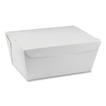 Pactiv Evergreen EarthChoice OneBox Paper Box, 66 oz., 6.5 x 4.5 x 3.25, White, 160/Carton