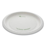 Pactiv Evergreen EarthChoice Pressware Compostable Dinnerware, Plate, 10" dia, White, 300/Carton