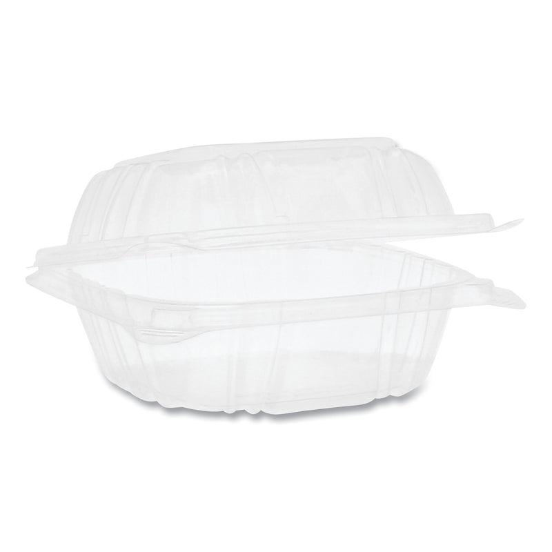 Pactiv Evergreen Sensation SmartLock Clear Hinged Lid Containers, 5.24 x 5.25 x 2.57, Clear, 375/Carton