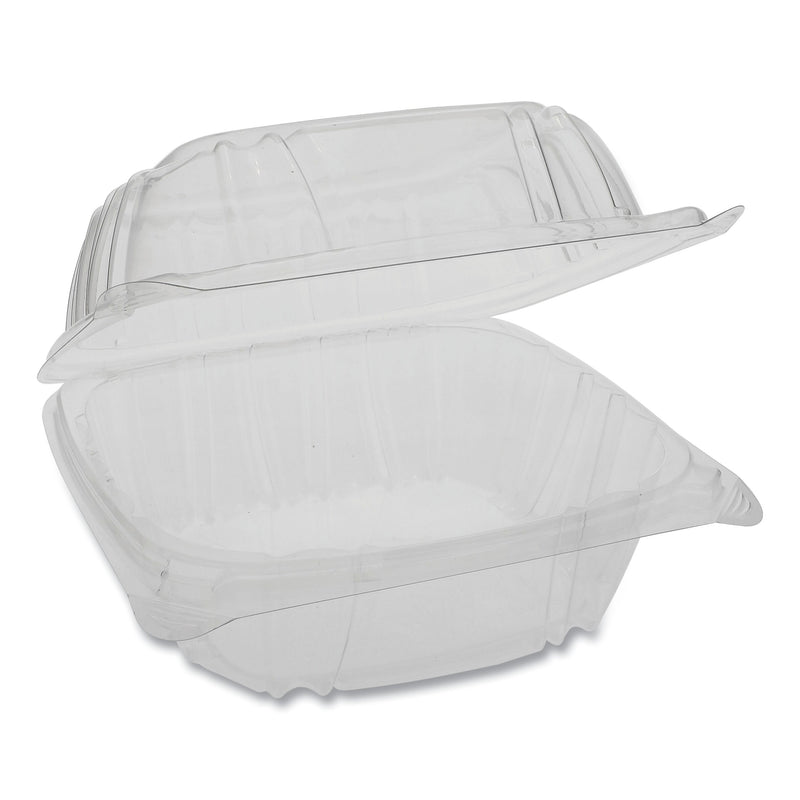 Pactiv Evergreen Sensation SmartLock Clear Hinged Lid Containers, 5.74 x 5.95 x 3.1, Clear, 500/Carton
