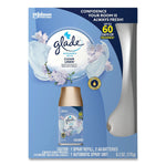 Glade Automatic Air Freshener Starter Kit, Spray Unit and Refill, Clean Linen, 6.2 oz., 4/Carton