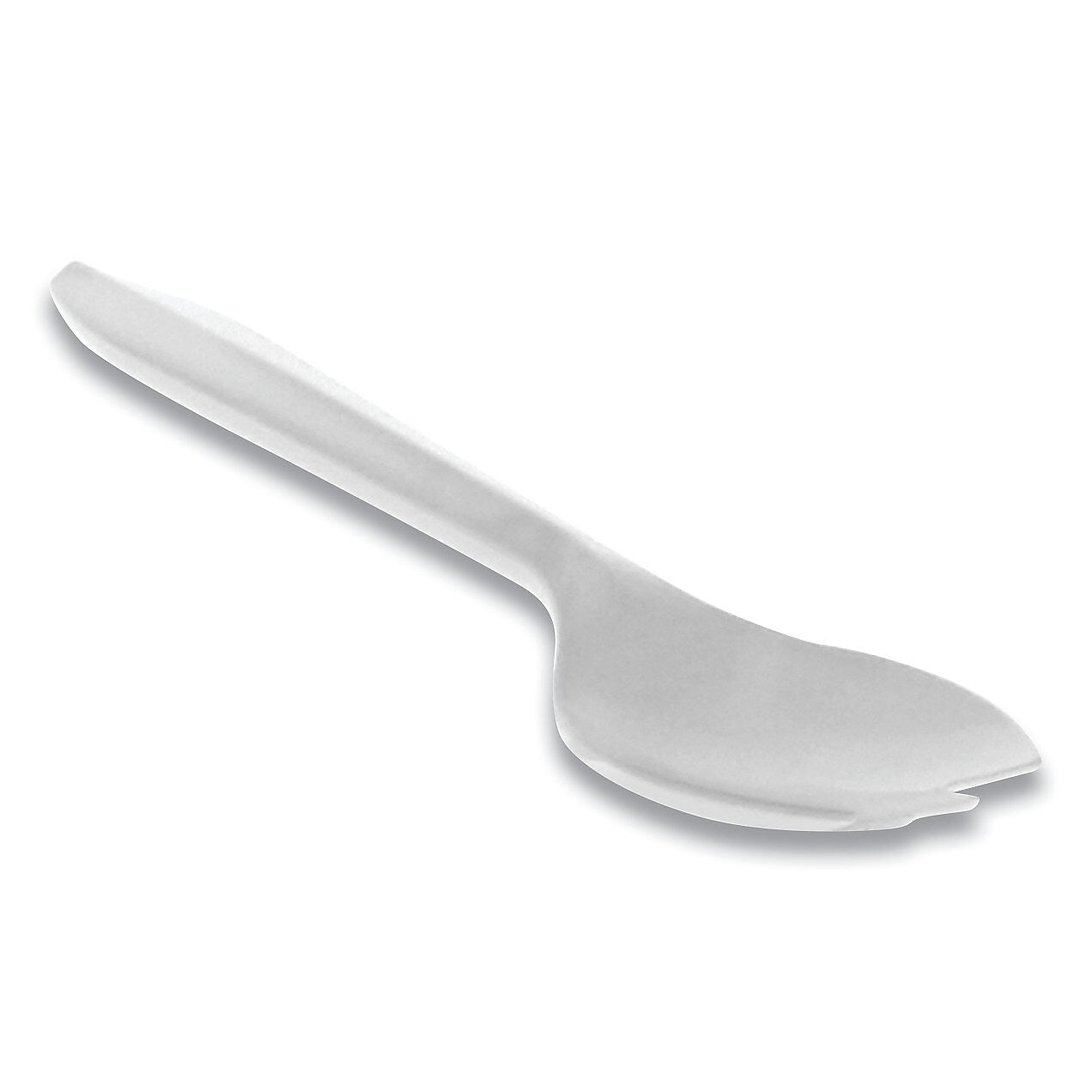 Pactiv Evergreen Fieldware Polypropylene Cutlery, Spork, Mediumweight, White, 1,000/Carton