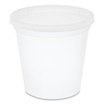Pactiv Evergreen DELItainer Microwavable Combo, 24 oz., 4.55 x 4.55 x 4.35, Clear, 240/Carton