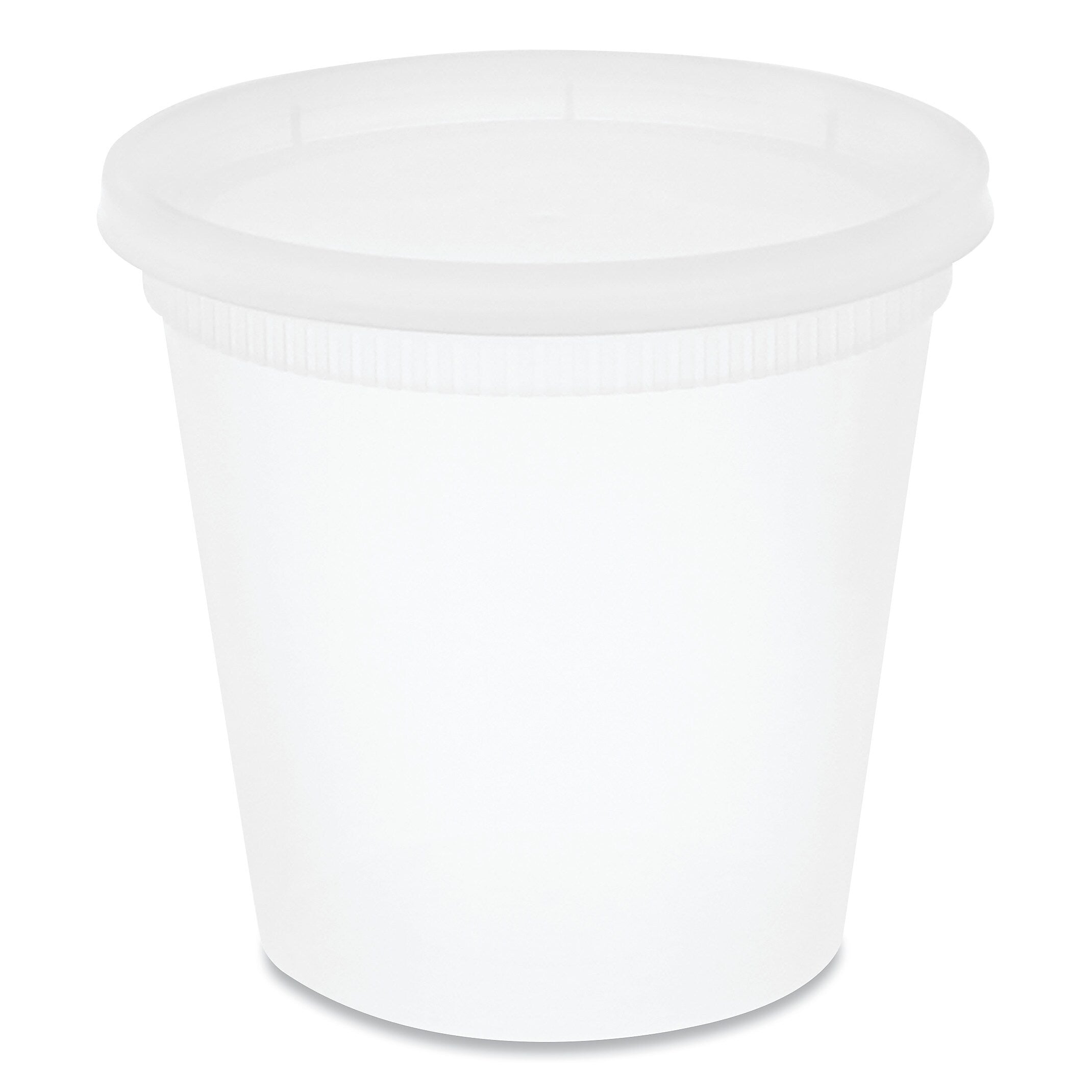 Pactiv Evergreen DELItainer Microwavable Combo, 24 oz., 4.55 x 4.55 x 4.35, Clear, 240/Carton