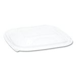Pactiv Evergreen EarthChoice PET Container Lids, For 8/12/16 oz Container Bases, 5.5 x 5.5 x 0.38, Clear, 504/Carton