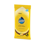 Pledge Lemon Scent Wet Wipes, Cloth, 7 x 10, White, 24/Pack, 12 Packs/Carton
