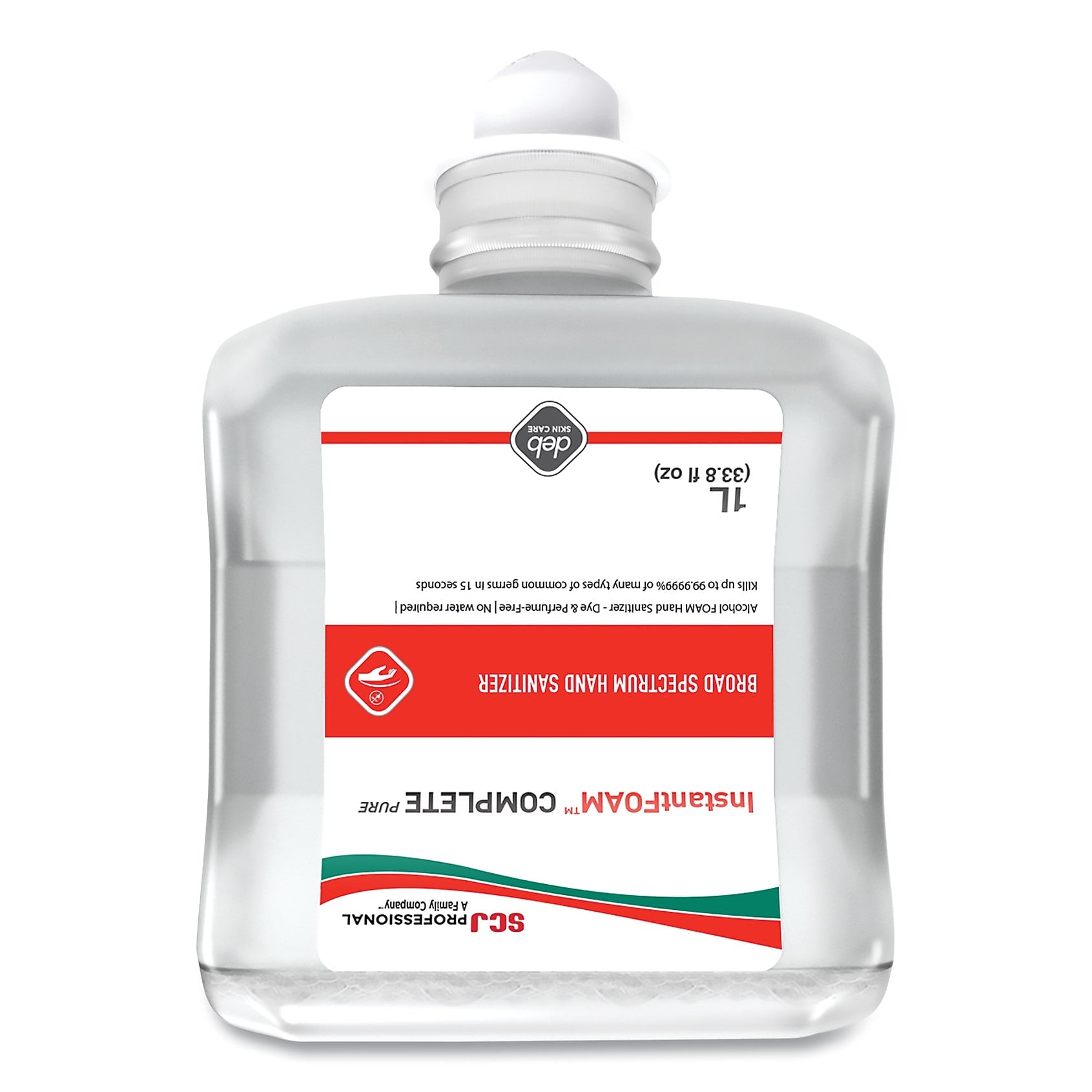 SC Johnson Professional PURE Alcohol Hand Sanitizer, 1 L Refill, 6/Carton (SJNIFC1L)