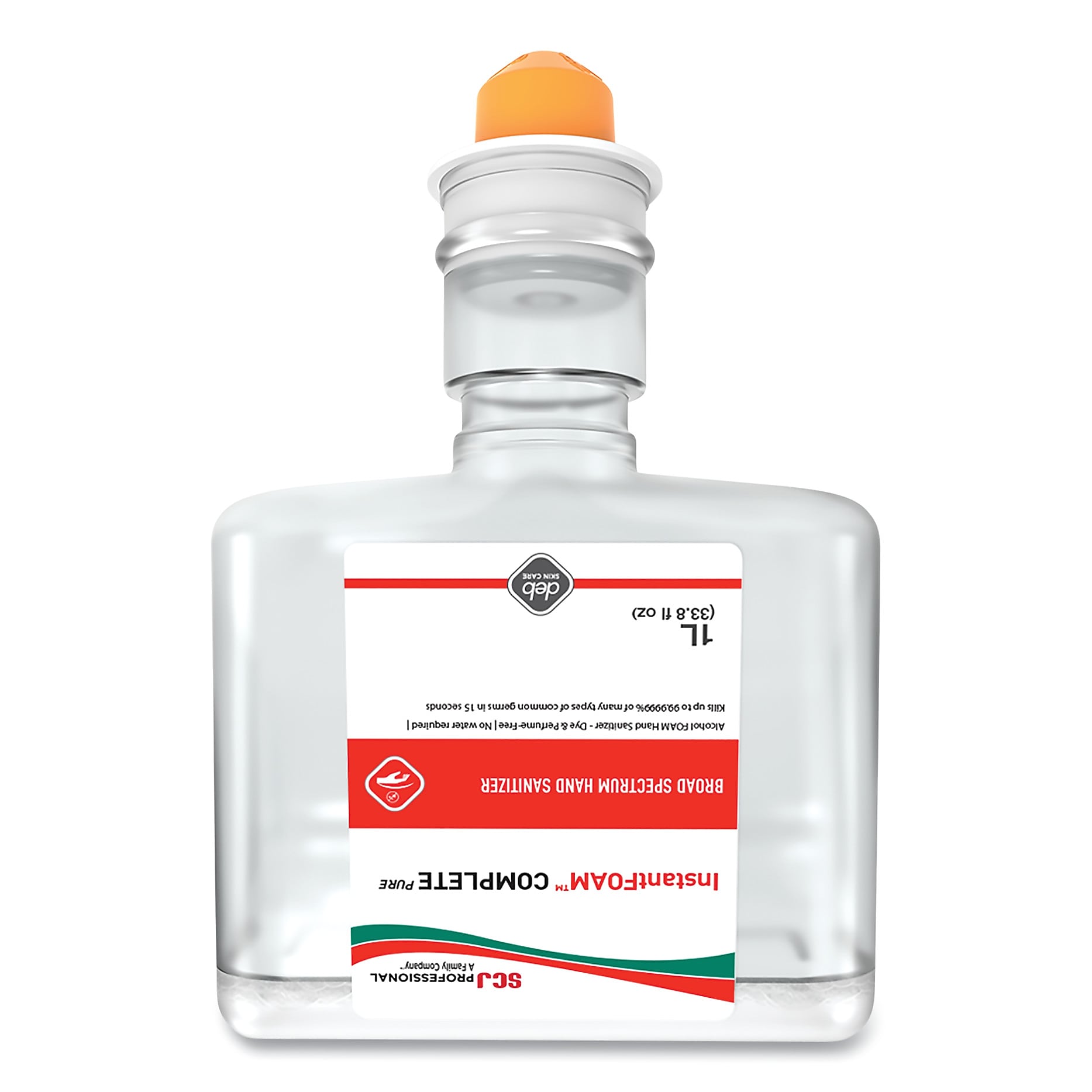 SC Johnson Professional PURE Alcohol Hand Sanitizer, 1 L Refill, 6/Carton (SJNIFC1TF)