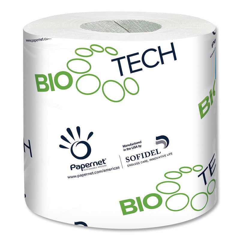 Papernet BioTech Toilet Tissue, Septic Safe, 2-Ply, White, 500 Sheets/Roll, 96 Rolls/Carton