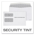 TOPS 1099 Double Window Envelope, Commercial Flap, Gummed Closure, Contemporary Seam, 5.63 x 9, White, 24/Pack