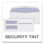 TOPS 1099 Double Window Envelope, Commercial Flap, Gummed Closure, Contemporary Seam, 3.75 x 8.75, White, 24/Pack