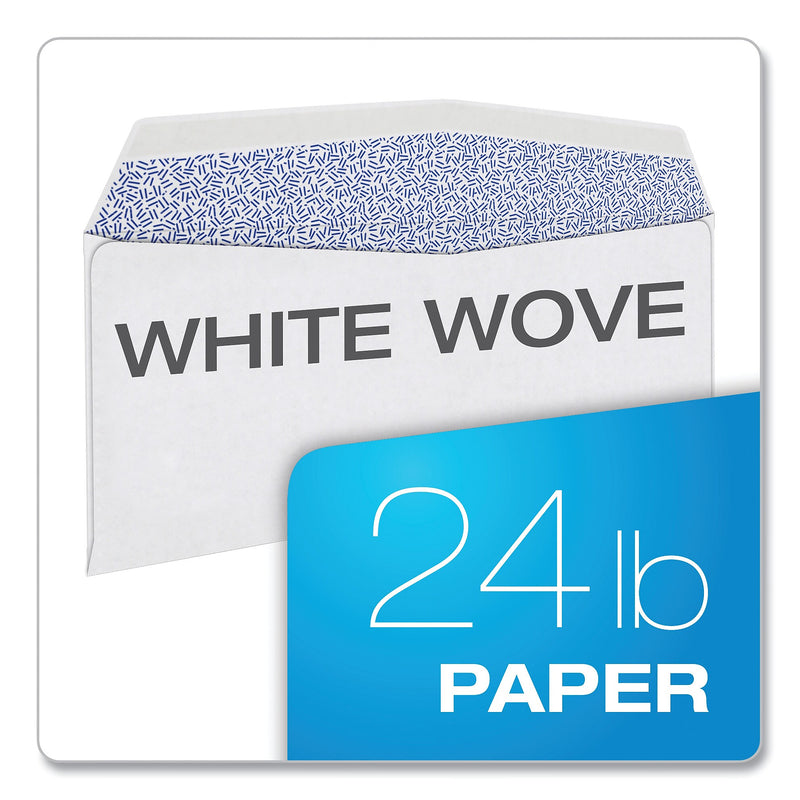 TOPS 1099 Double Window Envelope, Commercial Flap, Gummed Closure, Contemporary Seam, 3.75 x 8.75, White, 24/Pack