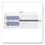 TOPS 1099 Double Window Envelope, Commercial Flap, Self-Adhesive Closure, Contemporary Seam, 3.75 x 8.75, White, 24/Pack