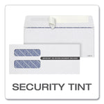 TOPS 1099 Double Window Envelope, Commercial Flap, Self-Adhesive Closure, Contemporary Seam, 3.75 x 8.75, White, 24/Pack
