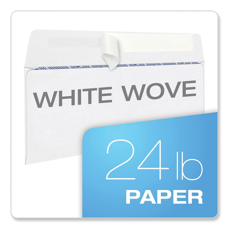 TOPS 1099 Double Window Envelope, Commercial Flap, Self-Adhesive Closure, Contemporary Seam, 3.75 x 8.75, White, 24/Pack