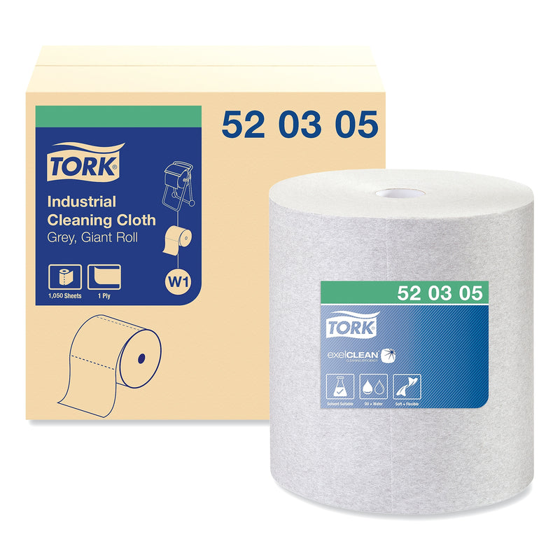 Tork Cleaning Cloths, Gray, 1050 Sheets/Roll (TRK520305)