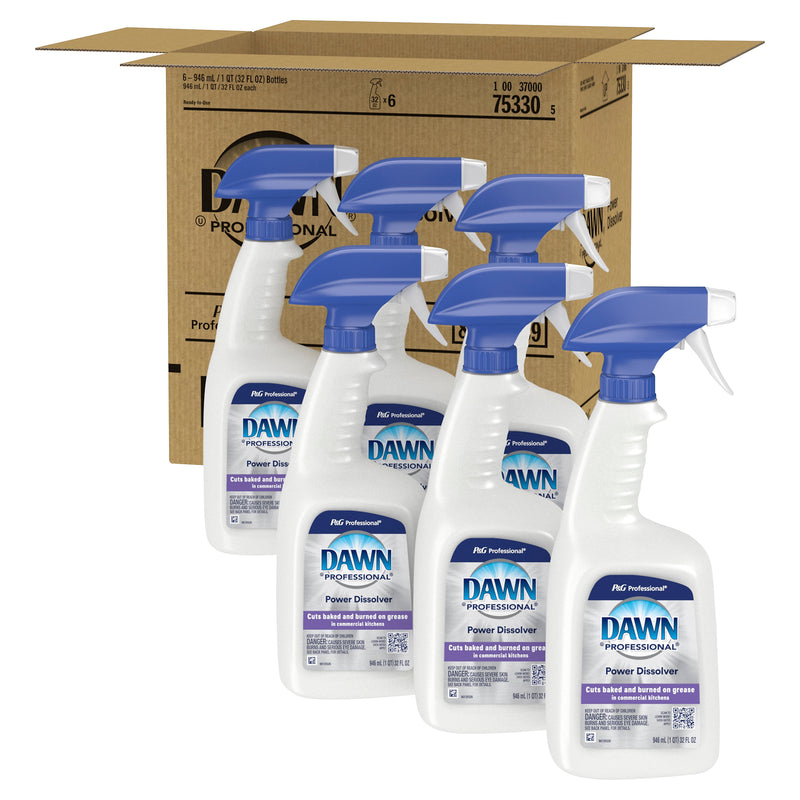 Dawn Professional Liquid Ready-To-Use Grease Fighting Power Dissolver Spray, 32 oz Trigger On Spray Bottle, 6/Carton