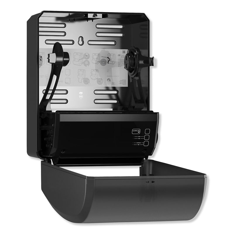 Tork Electronic Hand Towel Roll Dispenser, 8" Roll, 12.32 x 9.32 x 15.95, Black