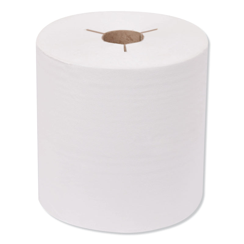 Tork Premium Hand Towel Roll, Notched, 1-Ply, 8" x 600 ft, White, 720 Sheets/Roll, 6 Rolls/Carton