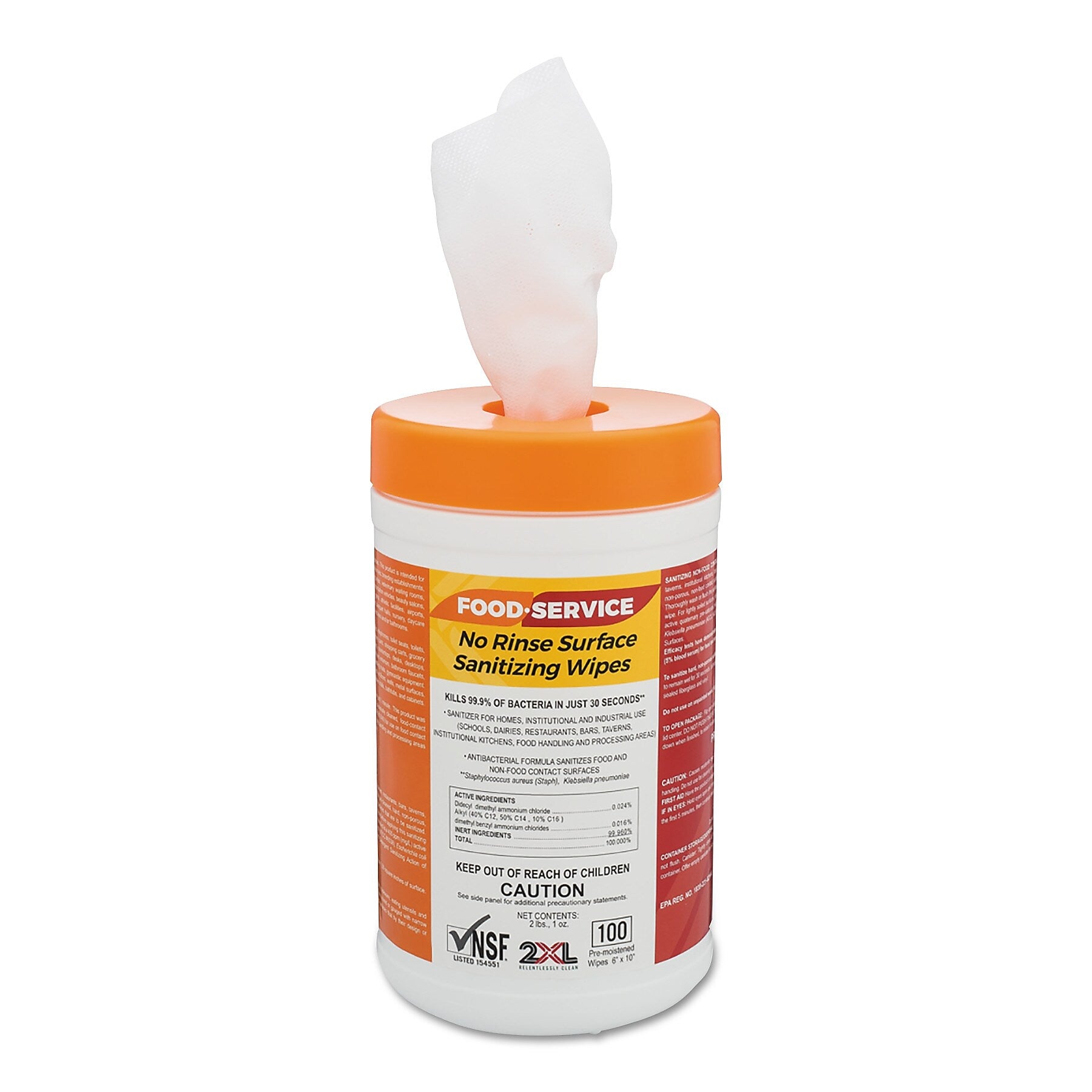 TTX Disinfecting Wipes, Wipes/Container, 6/Carton (TXL447)