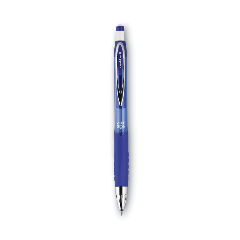 uni-ball 207 Mechanical Pencil, 0.7 mm, HB (#2), Black Lead, Blue Barrel, Dozen